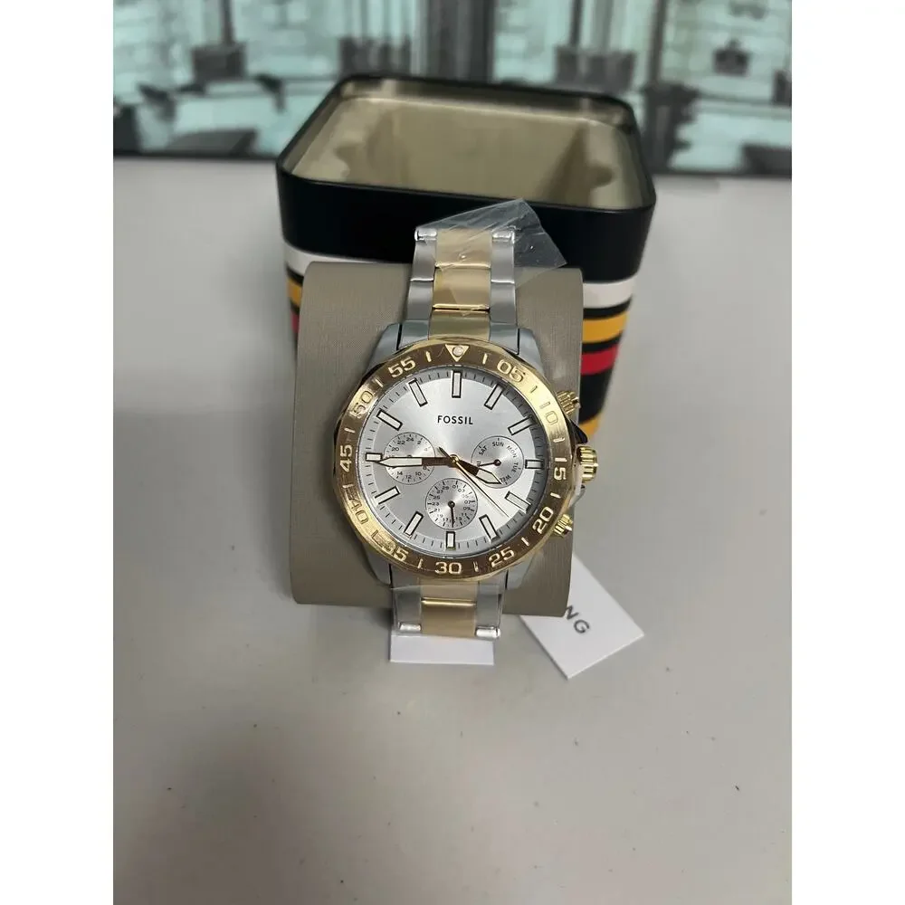 Fossil BQM2707 Bannon Multifunction Two-Tone Stainless Steel Watch